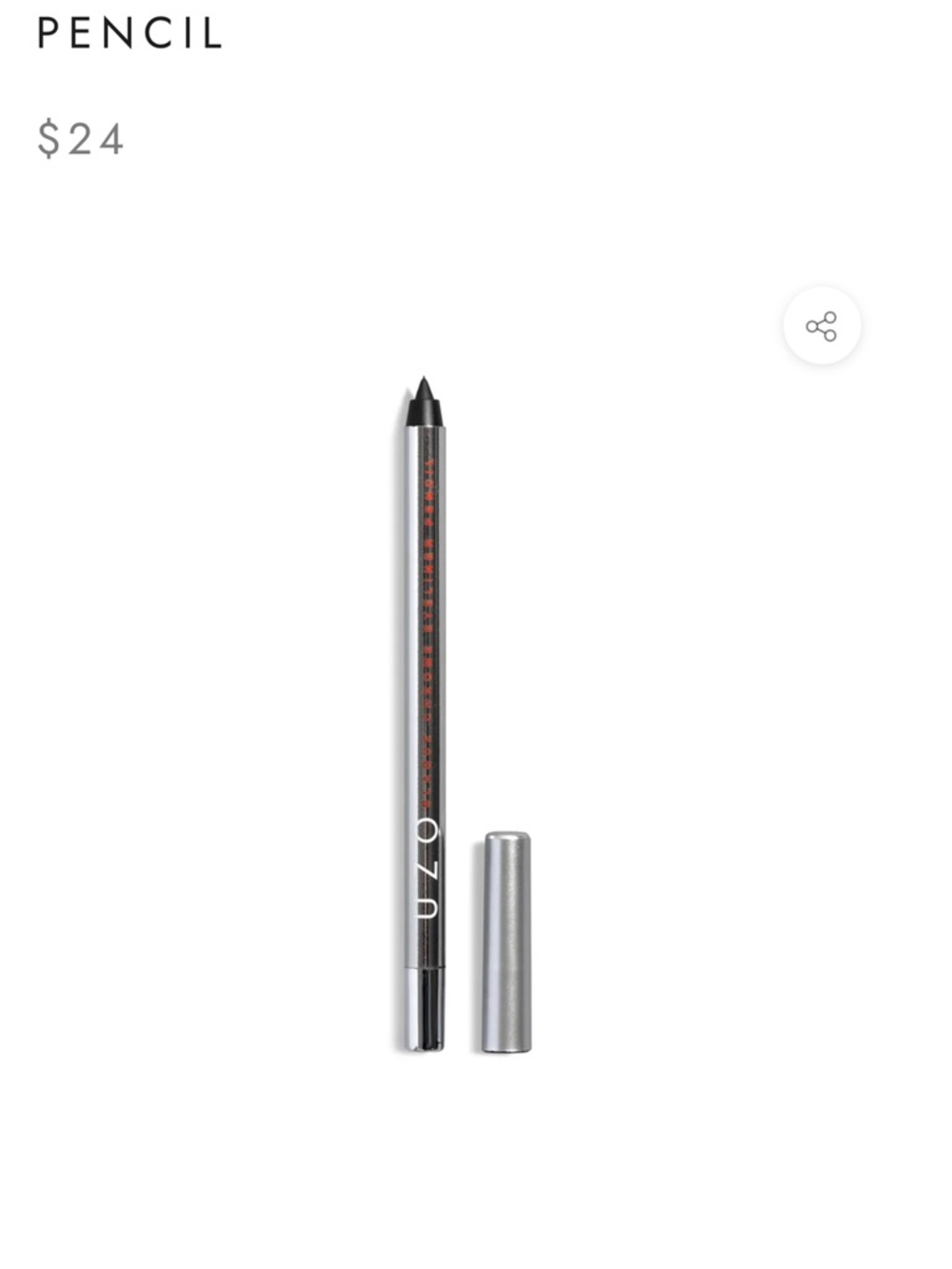 NIB UZO Blaque chrome Eyeliner Pencil in Black